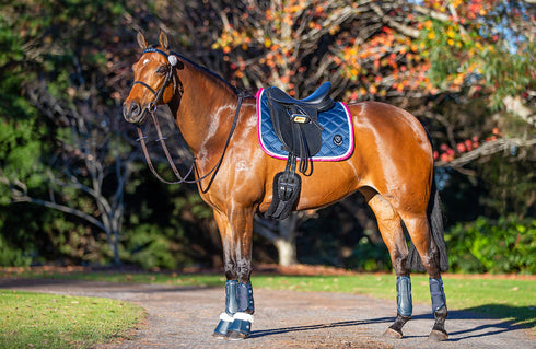 BARE Horse Wear - AIRFLOW Carbon Brushing Boots - Navy